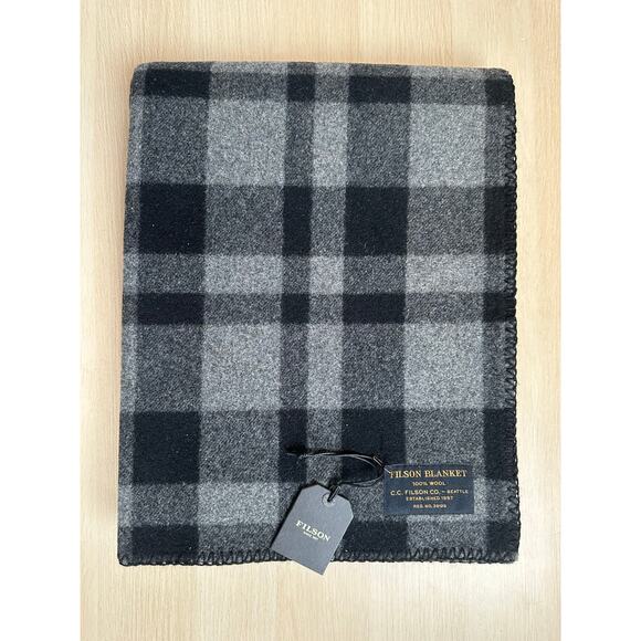 Filson Other - Filson Mackinaw Wool Black and Gray Blanket - New